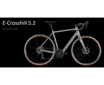 Lapierre E-Crosshill 5.2 Metallic Grey Electric Gravel Bike EBIKEMOTION X35+ Motor 250wh Battery 2024